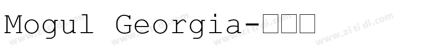 Mogul Georgia字体转换